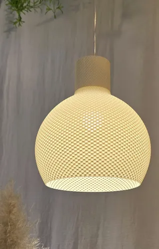 Lámpara Colgante Nórdica LED Cálida | Techo Impresa 3D