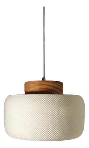 Colgante Loom 30cm Base Madera | Pantalla 3D Nórdica