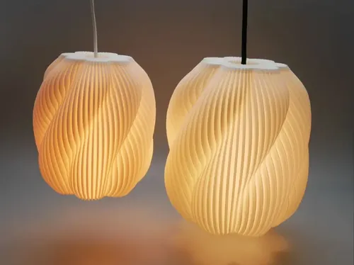 Lámpara Colgante Espiral 3D | Decorativa Diseño Dinámico